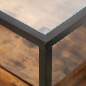 Glass Side Table with Drawer - Karrari