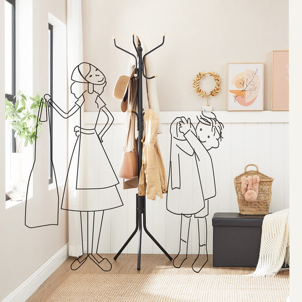 Tall Metal Coat & Hat Hanger - Karrari