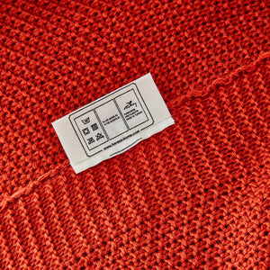 Karaca Home Double-Sided Stitch Throw – Terra Cotta, Oeko-Tex Certified Comfort - Karrari
