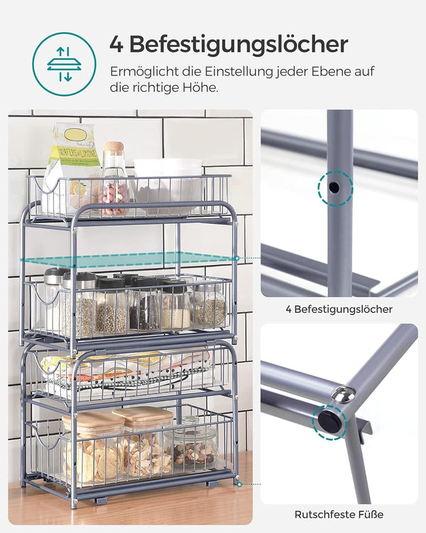 2-Tier Under Sink Storage Organiser - Karrari