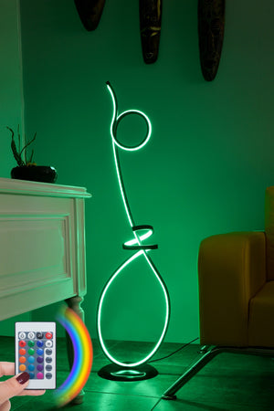 Spiral LED Floor Lamp with Remote – Multi-Color (120cm) - Karrari