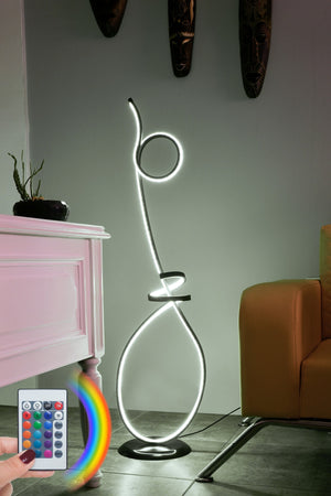 Spiral LED Floor Lamp with Remote – Multi-Color (120cm) - Karrari