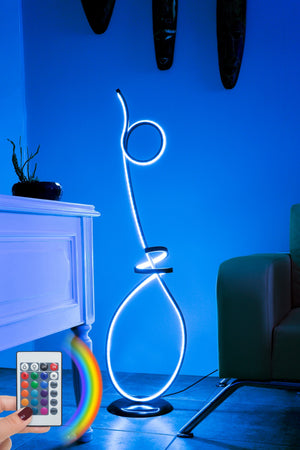 Spiral LED Floor Lamp with Remote – Multi-Color (120cm) - Karrari