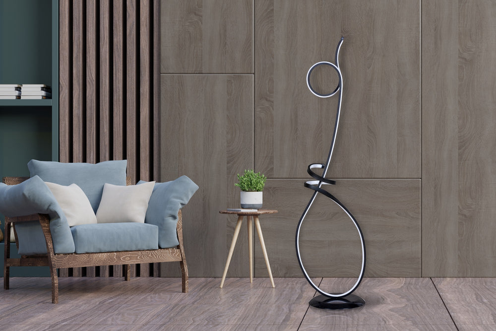 Spiral LED Floor Lamp with Remote – Multi-Color (120cm) - Karrari