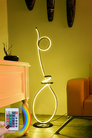 Spiral LED Floor Lamp with Remote – Multi-Color (120cm) - Karrari