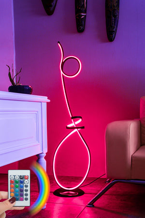 Spiral LED Floor Lamp with Remote – Multi-Color (120cm) - Karrari