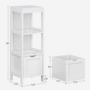 Bathroom Floor Cabinet with 2 Drawers - Karrari