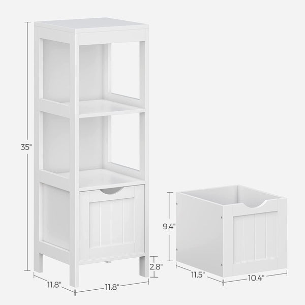 Bathroom Floor Cabinet with 2 Drawers - Karrari