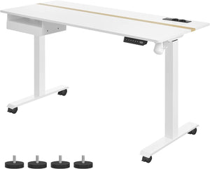 Adjustable Electric Desk with Drawer & Socket - Karrari