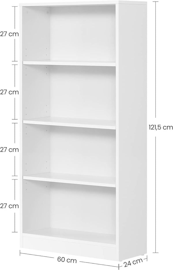 4-Tier Adjustable Bookshelf - Karrari