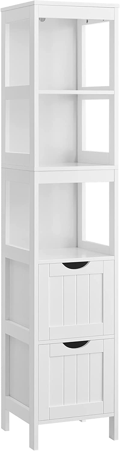 Tall Bathroom Storage Cabinet with Drawers - Karrari