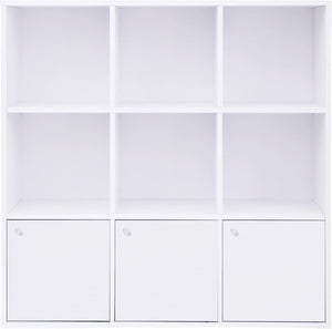 9-Cube Bookshelf with Cabinets - Karrari