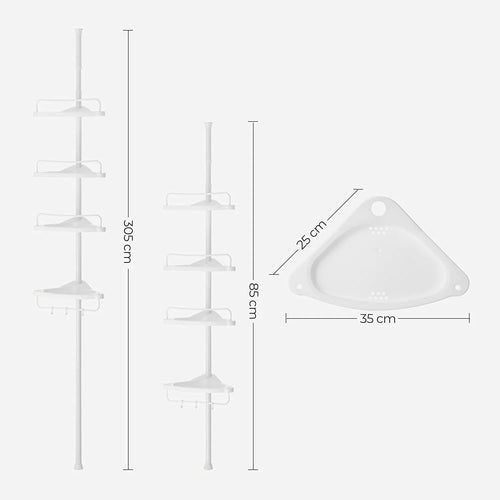Adjustable Telescopic Shower Corner Shelf