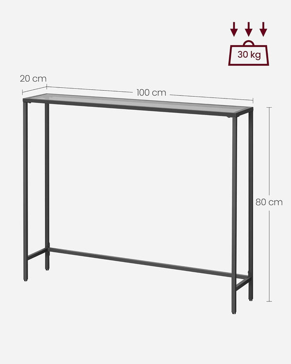 Modern Black Console Table - Karrari