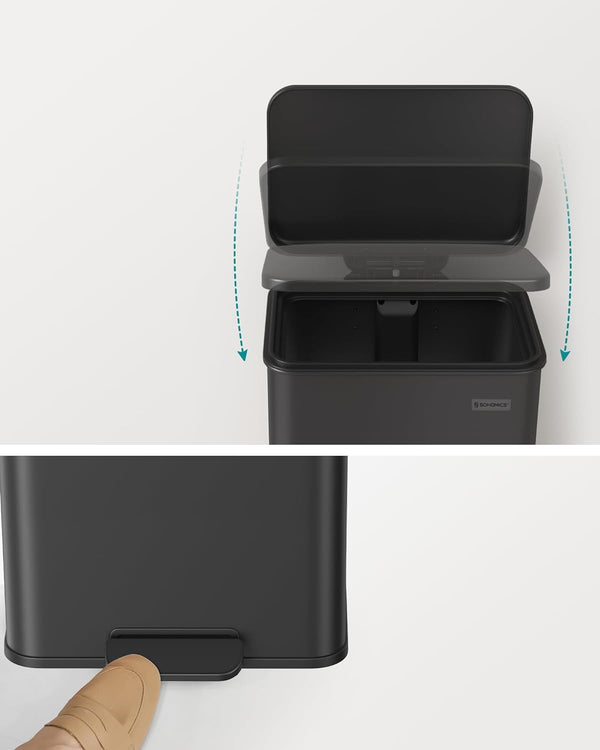 40L Steel Kitchen Pedal Bin (10.5 Gallon) - Karrari
