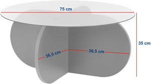 Stylish Coffee Table - 100% Tempered Glass