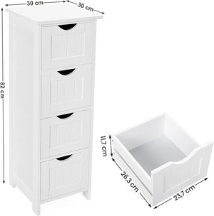 Bathroom Cabinet with 4 Drawers - Karrari