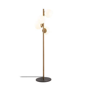 Mid-Century Floor Lamp with Frosted Globes - Karrari