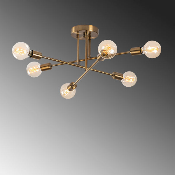 6-Light Globe Sputnik Ceiling Lamp - Karrari