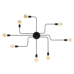 Adjustable Black Spider Ceiling Light - Karrari