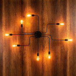 Adjustable Black Spider Ceiling Light - Karrari