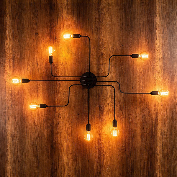 Adjustable Black Spider Ceiling Light - Karrari