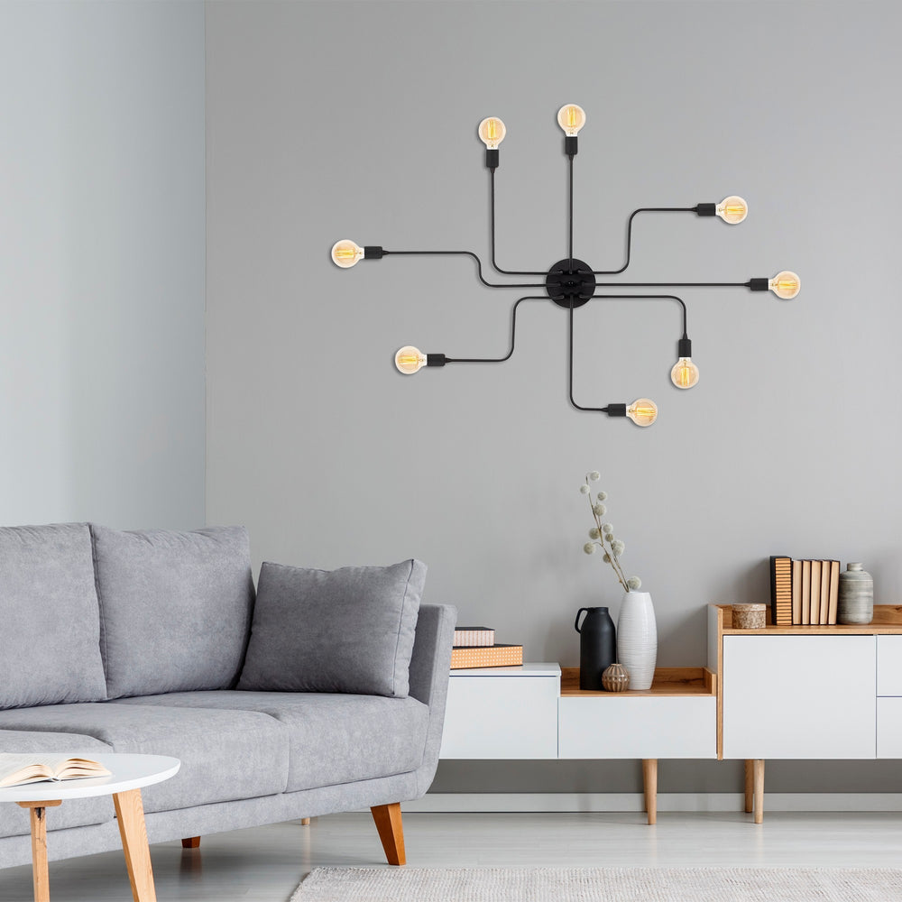 Adjustable Black Spider Ceiling Light - Karrari