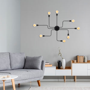 Adjustable Black Spider Ceiling Light - Karrari