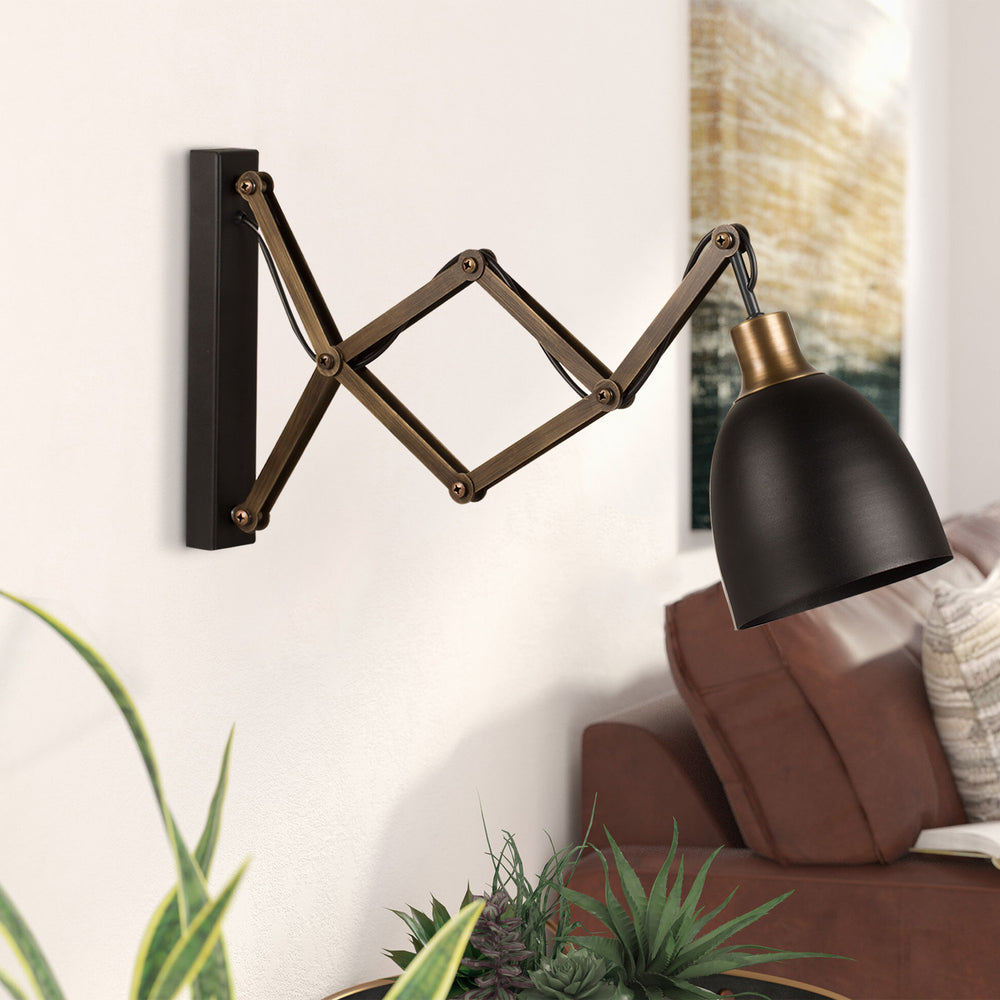 Adjustable Scissor Wall Sconce – Vintage Style - Karrari