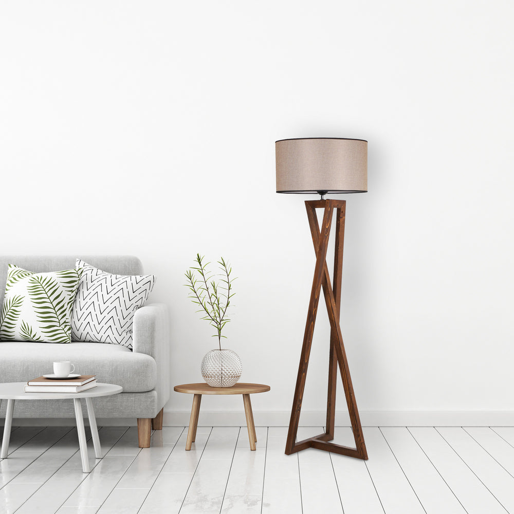Wooden Tripod Floor Lamp – (149 cm) - Karrari