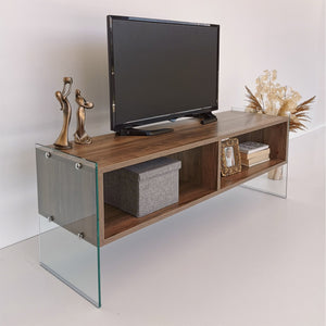 Modern TV Stand –  Wood Finish - Karrari