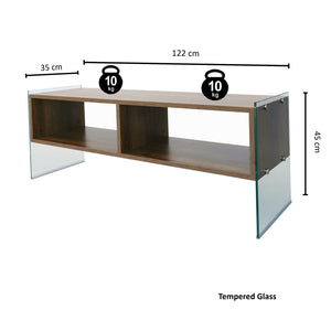 Modern TV Stand –  Wood Finish - Karrari