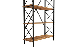 Industrial 5-Tier Tall Bookshelf | Wide Architectural Display - Karrari