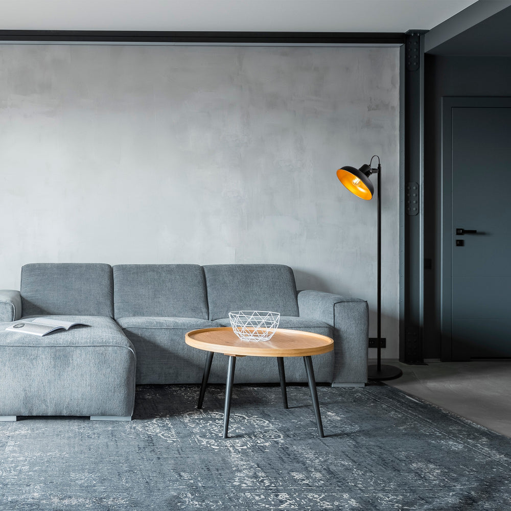 Metal Floor Lamp – Yellow Interior (145cm) - Karrari