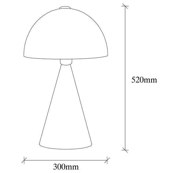 Modern Metal Mushroom Table Lamp - Karrari
