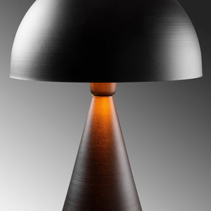 Metal Mushroom Table Lamp – Black - Karrari