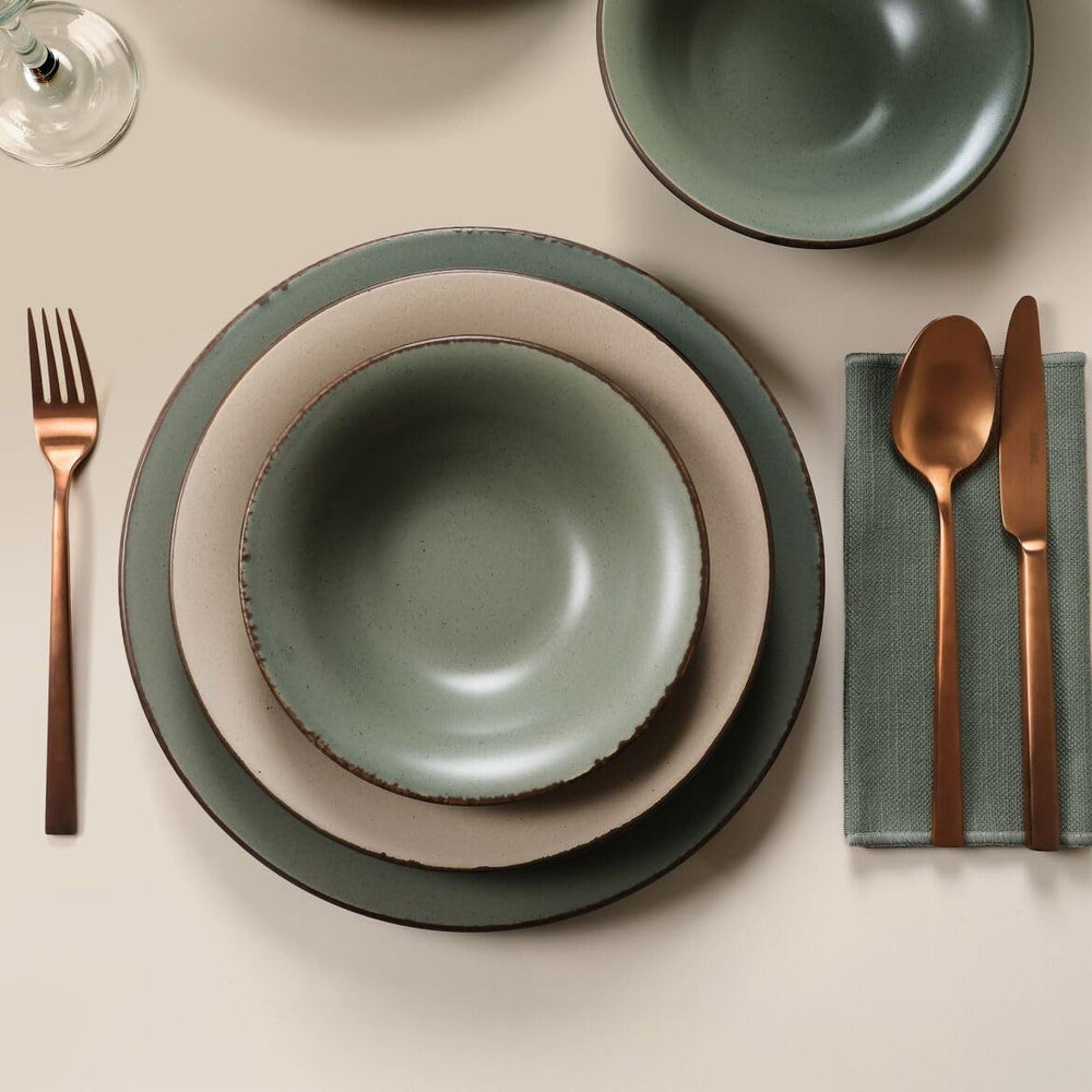 Elegant 12-Piece Dinner Set, 100% Porcelain