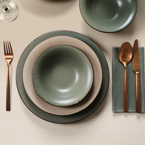 Elegant 12-Piece Dinner Set, 100% Porcelain