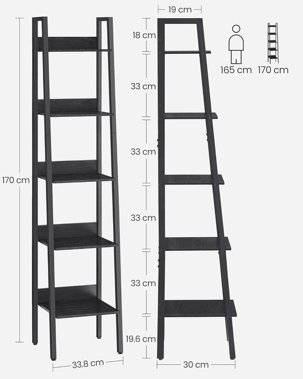 5-Tier Ladder Bookcase - Karrari