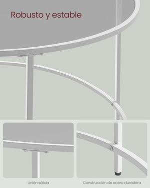Round Glass Coffee Table - Karrari