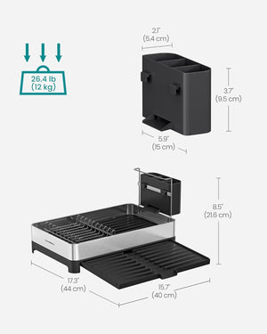 Expandable Stainless Dish Drying Rack - Karrari