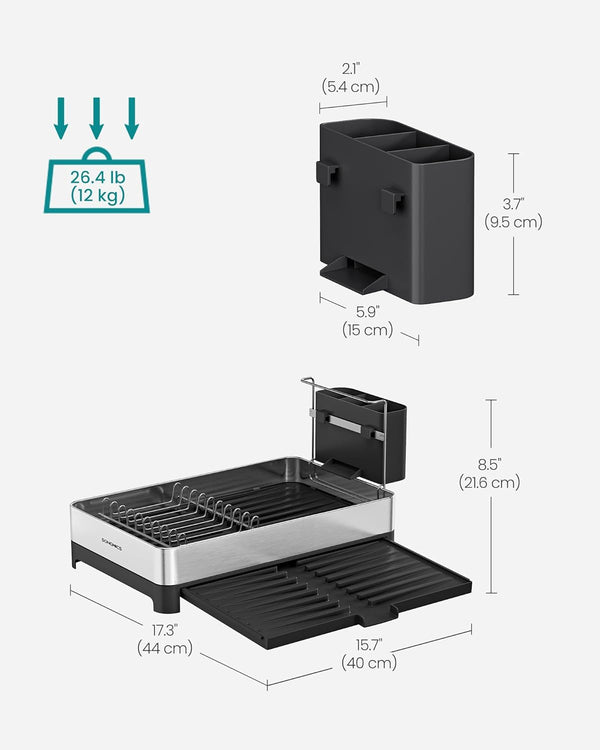 Expandable Stainless Dish Drying Rack - Karrari