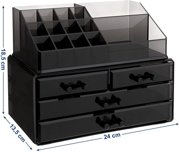 Acrylic Makeup Organizer with 4 Drawers - Karrari