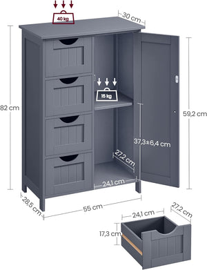 Bathroom Storage Cabinet – Chest of Drawers - Karrari
