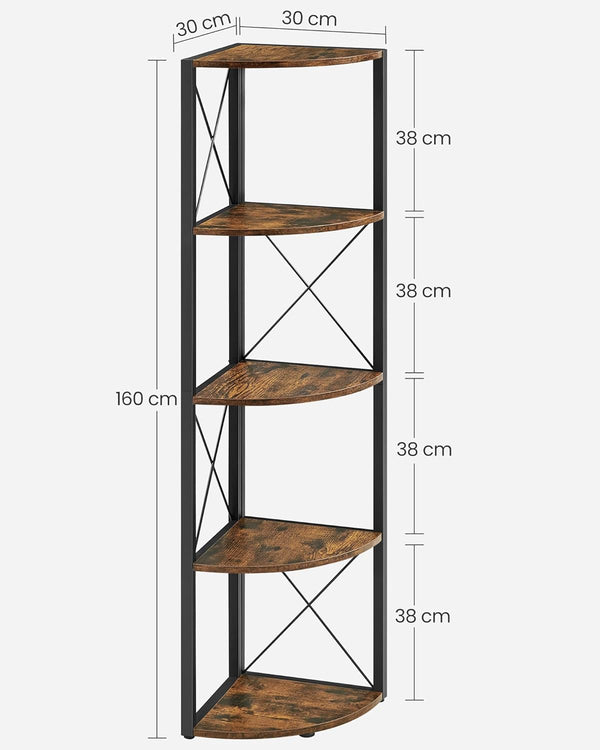 5-Tier Corner Shelf – Multifunction Storage Unit - Karrari