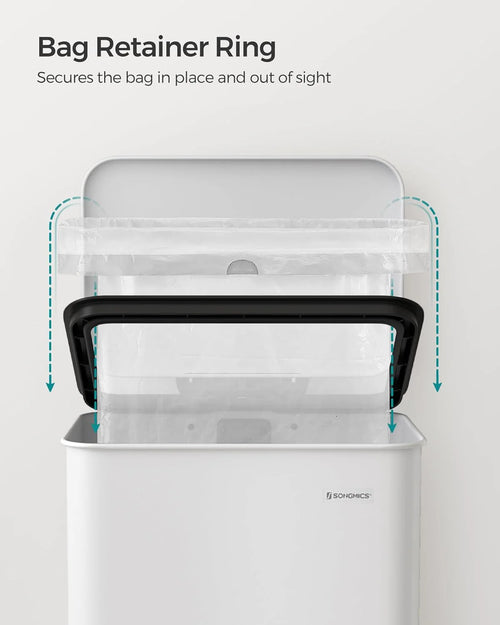 40L Steel Kitchen Pedal Bin (10.5 Gallon)