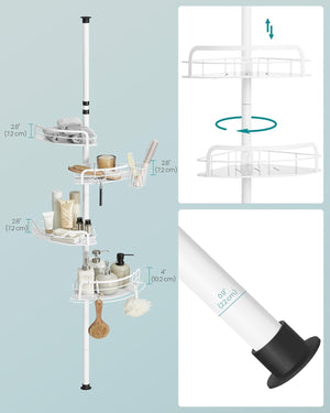 Extendable Corner Shower Shelf
