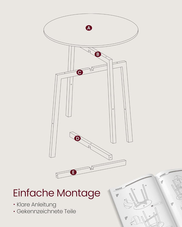 Industrial Round Dining Table - Karrari