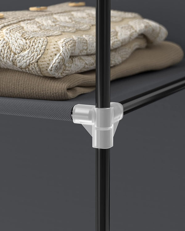 Bedroom Canvas Wardrobe Organizer – Gray - Karrari