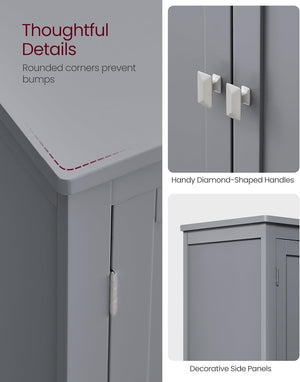 4-Door Bathroom Storage Unit